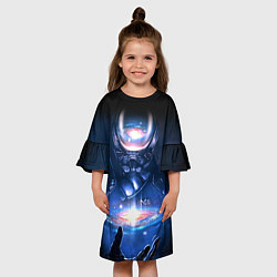 Платье клеш для девочки Mass Effect: Andromeda 3, цвет: 3D-принт — фото 2