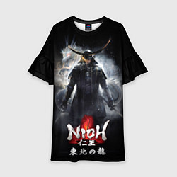 Платье клеш для девочки Nioh, цвет: 3D-принт