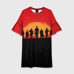 Платье клеш для девочки Red Dead Redemption 2, цвет: 3D-принт