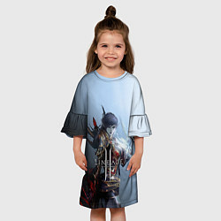 Платье клеш для девочки LineAge II 8, цвет: 3D-принт — фото 2
