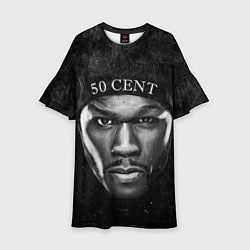 Платье клеш для девочки 50 cent: black style, цвет: 3D-принт