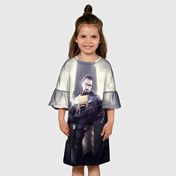 Платье клеш для девочки Gordon Army, цвет: 3D-принт — фото 2