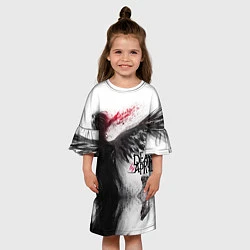 Платье клеш для девочки Dead by April: Black angel, цвет: 3D-принт — фото 2