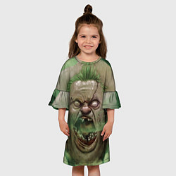 Платье клеш для девочки Pudge Rage, цвет: 3D-принт — фото 2