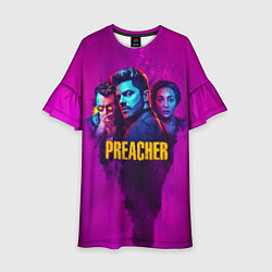 Платье клеш для девочки Preacher цвета 3D-принт — фото 1
