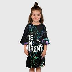 Платье клеш для девочки Be in brent, цвет: 3D-принт — фото 2