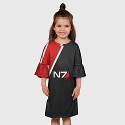 Платье клеш для девочки N7 Space, цвет: 3D-принт — фото 2