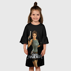 Платье клеш для девочки TOMB RAIDER, цвет: 3D-принт — фото 2