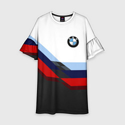 Платье клеш для девочки BMW M SPORT, цвет: 3D-принт