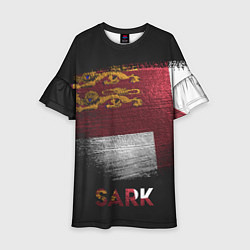 Платье клеш для девочки SARK, цвет: 3D-принт