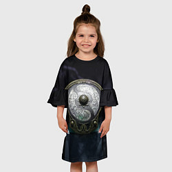Платье клеш для девочки Silver Aegis, цвет: 3D-принт — фото 2