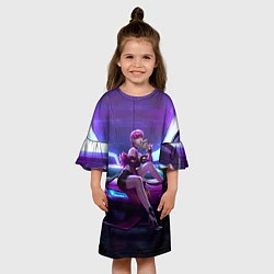 Платье клеш для девочки Evelynn, цвет: 3D-принт — фото 2