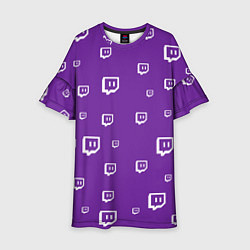 Платье клеш для девочки Twitch Pattern, цвет: 3D-принт