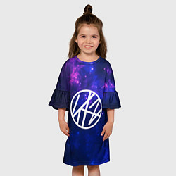 Платье клеш для девочки Stray Kids, цвет: 3D-принт — фото 2