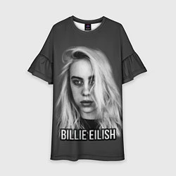 Платье клеш для девочки BILLIE EILISH, цвет: 3D-принт