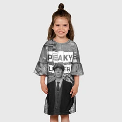 Платье клеш для девочки Peaky Blinders, цвет: 3D-принт — фото 2