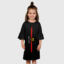 Платье клеш для девочки СССР, цвет: 3D-принт — фото 2