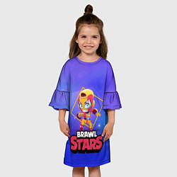 Платье клеш для девочки Brawl Stars Max, цвет: 3D-принт — фото 2