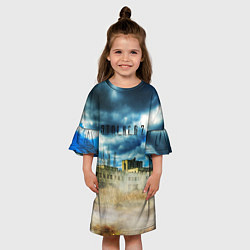 Платье клеш для девочки STALKER 2Чернобыль, цвет: 3D-принт — фото 2