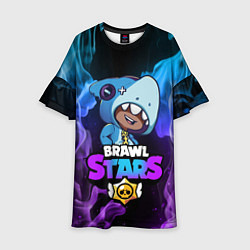 Детское платье Brawl Stars LEON SHARK