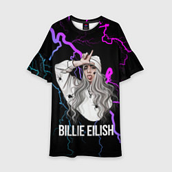 Платье клеш для девочки BILLIE EILISH, цвет: 3D-принт