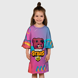 Платье клеш для девочки BRAWL STARS NITA, цвет: 3D-принт — фото 2