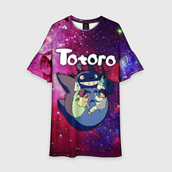 Платье клеш для девочки Totoro, цвет: 3D-принт