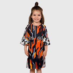 Платье клеш для девочки Counter Strike, цвет: 3D-принт — фото 2