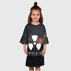 Платье клеш для девочки STALKER, цвет: 3D-принт — фото 2