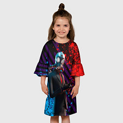Платье клеш для девочки Fortnite 004, цвет: 3D-принт — фото 2