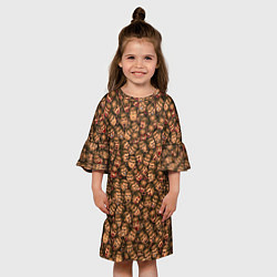 Платье клеш для девочки Doomguy Classic, цвет: 3D-принт — фото 2