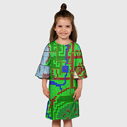Платье клеш для девочки Heroes of Might and Magic, цвет: 3D-принт — фото 2