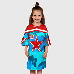 Платье клеш для девочки ВВС России, цвет: 3D-принт — фото 2