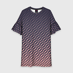 Платье клеш для девочки Dots pattern, цвет: 3D-принт