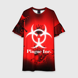 Платье клеш для девочки PLAGUE INC, цвет: 3D-принт