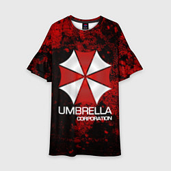 Платье клеш для девочки UMBRELLA CORP, цвет: 3D-принт