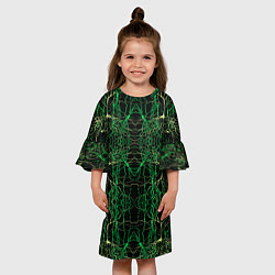 Платье клеш для девочки Древо, цвет: 3D-принт — фото 2