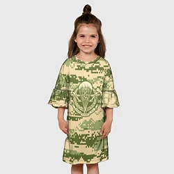 Платье клеш для девочки ВДВ СССР, цвет: 3D-принт — фото 2