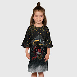 Платье клеш для девочки Стальной алхимик, цвет: 3D-принт — фото 2