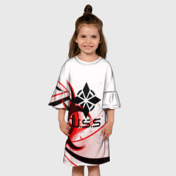 Платье клеш для девочки USS, цвет: 3D-принт — фото 2