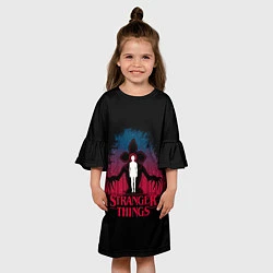 Платье клеш для девочки STRANGER THINGS, цвет: 3D-принт — фото 2