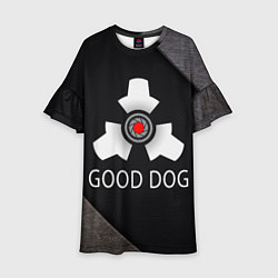 Платье клеш для девочки HL good dog, цвет: 3D-принт