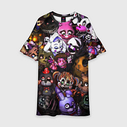 Платье клеш для девочки Five Nights At Freddy's цвета 3D-принт — фото 1