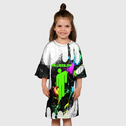 Платье клеш для девочки BILLIE ELLISH, цвет: 3D-принт — фото 2