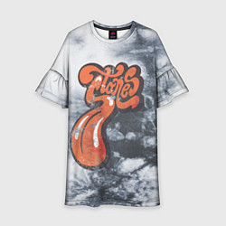 Платье клеш для девочки Rolling stones, цвет: 3D-принт