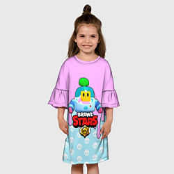Платье клеш для девочки BRAWL STARS SPROUT 10, цвет: 3D-принт — фото 2