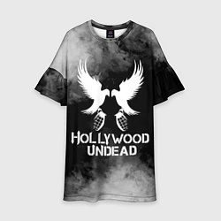 Платье клеш для девочки Hollywood Undead, цвет: 3D-принт