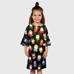 Платье клеш для девочки ЮЖНЫЙ ПАРК, цвет: 3D-принт — фото 2