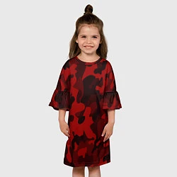 Платье клеш для девочки RED MILITARY, цвет: 3D-принт — фото 2