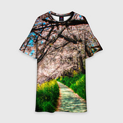 Платье клеш для девочки Весна 2020, цвет: 3D-принт